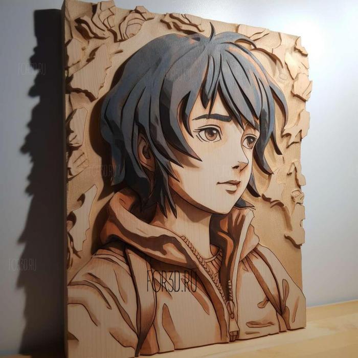 Your name anime 2 stl model for CNC